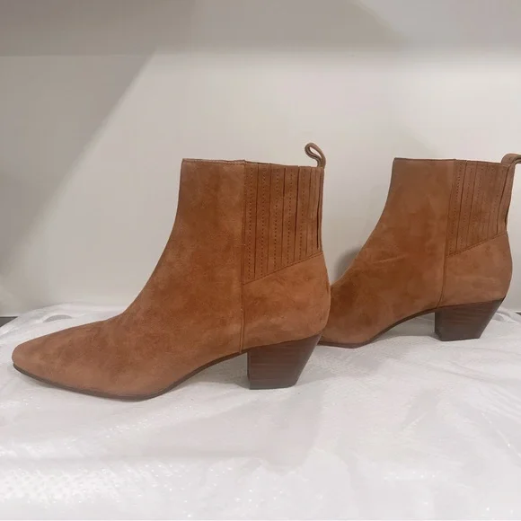 Boden NWOT Western Ankle Boots in Tan Women’s Sz 39 (US 8) - Picture 2 of 12